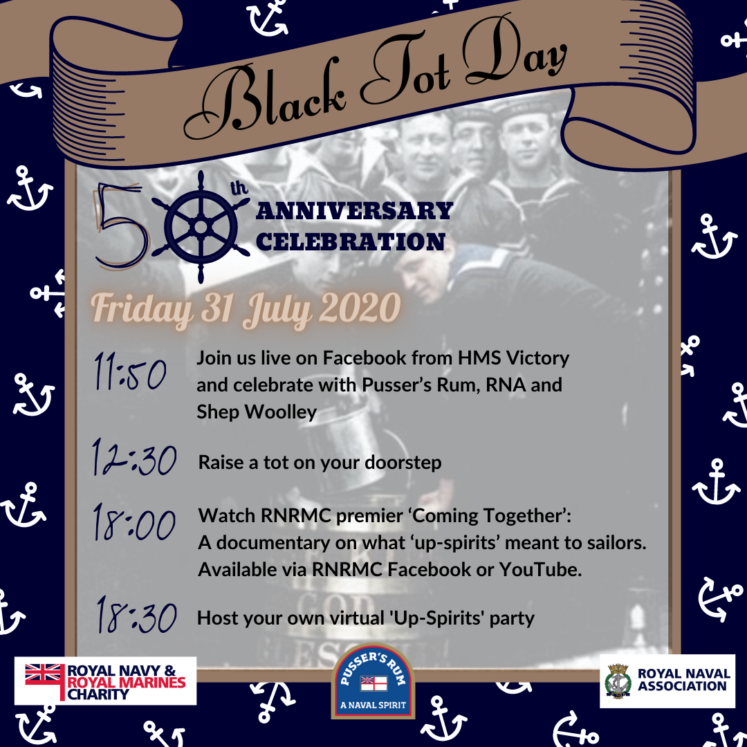 Black Tot Day 50th Anniversary The Royal Navy and Royal Marines Charity